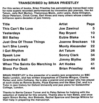 Jazz-Piano 4 Brian Priestley