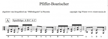 Preview: Pfiffer-Boarischer in Griffschrift