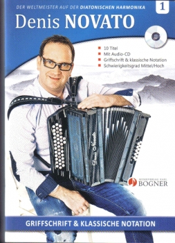 Denis Novato - Heft 1 in Griffschrift und Violinschlüssel inkl. CD
